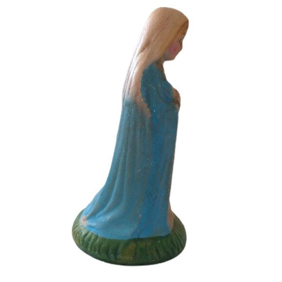 Vintage Ceramic Mary Nativity Replacement Figure Figurine Christmas Pottery - Picture 9 of 16